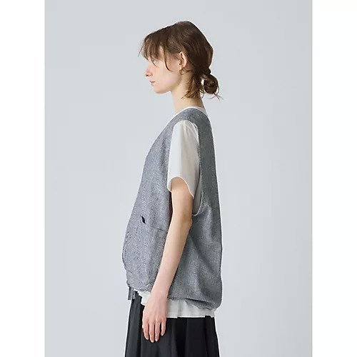 【ミディウミ/MidiUmi】のノーザンリネンベスト 人気、トレンドファッション・服の通販 founy(ファニー) 　ファッション　Fashion　レディースファッション　Fashion for Women　アウター　Coat / Outerwear Collection　トップス・カットソー　Cut & Sew Tops　ベスト&ジレ / 重ね着スタイル　Vests & Gilets　ベスト　Vest, Waistcoat　ポケット　Pocket, Pocket Detail　リネン　Linen, Linen Fabric　ワイド　Wide, Wide Fit　ワーク　Workwear, Utility Style　other-3|ID: prp329100004584463 ipo3291000000032500126