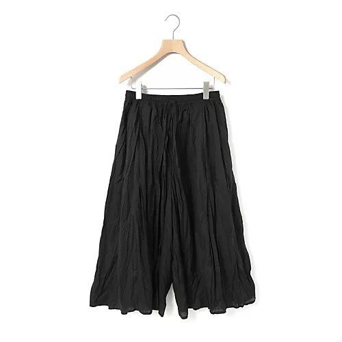 【ミディウミ/MidiUmi】のワイドボリュームパンツ インテリア・キッズ・メンズ・レディースファッション・服の通販 founy(ファニー) 　ファッション　Fashion　レディースファッション　Fashion for Women　パンツ　Pants & Trousers　なめらか　Smooth, Silky Texture　クロップド　Cropped, Short Length　リラックス　Relax, Relaxed Fit　ワイド　Wide, Wide Fit　エレガント 上品　Elegant　夏　Summer　ブラック|ID: prp329100004584467 ipo3291000000032500140
