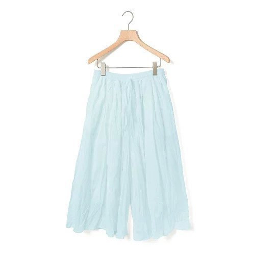 【ミディウミ/MidiUmi】のワイドボリュームパンツ インテリア・キッズ・メンズ・レディースファッション・服の通販 founy(ファニー) 　ファッション　Fashion　レディースファッション　Fashion for Women　パンツ　Pants & Trousers　なめらか　Smooth, Silky Texture　クロップド　Cropped, Short Length　リラックス　Relax, Relaxed Fit　ワイド　Wide, Wide Fit　エレガント 上品　Elegant　夏　Summer　ライトブルー|ID: prp329100004584467 ipo3291000000032500142