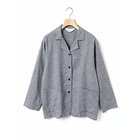 【ミディウミ/MidiUmi】のノーザンリネンシャツジャケット ネイビー|ID: prp329100004584473 ipo3291000000032500169