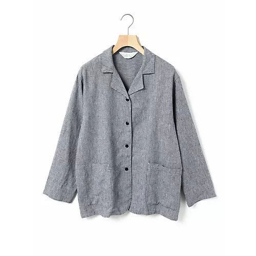 【ミディウミ/MidiUmi】のノーザンリネンシャツジャケット インテリア・キッズ・メンズ・レディースファッション・服の通販 founy(ファニー) 　ファッション　Fashion　レディースファッション　Fashion for Women　アウター　Coat / Outerwear Collection　レディースジャケット・軽アウター　Jackets　セットアップ　Set-Up, Coordinated Outfit　テーラード　Tailored, Tailored Fit　ベーシック　Basic, Essential　ポケット　Pocket, Pocket Detail　ラップ　Wrap, Wrap Design　リネン　Linen, Linen Fabric　ネイビー|ID: prp329100004584473 ipo3291000000032500169