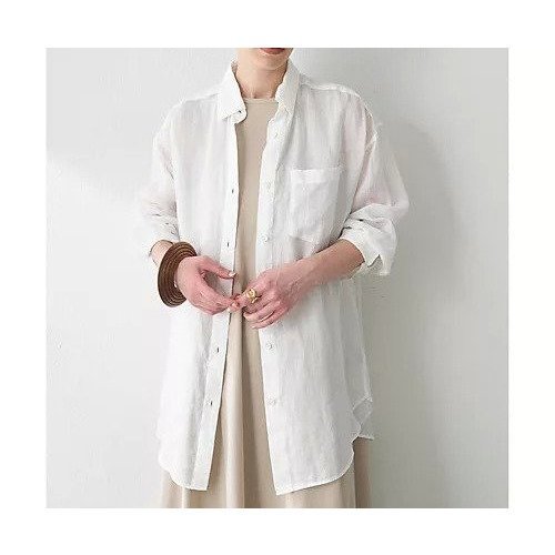 【ウィムガゼット/Whim Gazette】のラミーシャツ インテリア・キッズ・メンズ・レディースファッション・服の通販 founy(ファニー) 　ファッション　Fashion　レディースファッション　WOMEN　トップス・カットソー　Tops/Tshirt　シャツ/ブラウス　Shirts/Blouses　インナー　Inner　定番　Standard　フロント　Front　ポケット　Pocket　羽織　Haori　ヨーク　Yoke　夏　Summer　2025年　2025　2025春夏・S/S　Ss,Spring/Summer,2025　オフホワイト|ID: prp329100004585386 ipo3291000000032512623