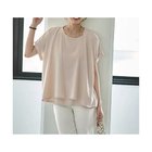 【スタイルデリ/STYLE DELI】のセットレイヤード風ドレープブラウス ライトベージュ|ID: prp329100004586538 ipo3291000000032522769