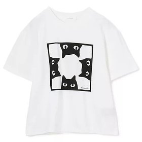 【プレインピープル/PLAIN PEOPLE】 ミーアキャットプリントTシャツ人気、トレンドファッション・服の通販 founy(ファニー) ファッション Fashion レディースファッション Ladies' Fashion Online トップス・カットソー Tops/Tshirt シャツ/ブラウス Shirts/Blouses ロング / Tシャツ T-Shirts アニマル Animal クロップド Cropped プリント Print 洗える Washable |ID:prp329100004586541
