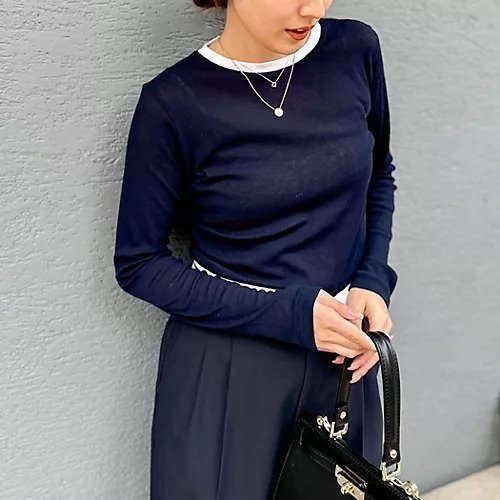 【ノーリーズソフィー/NOLLEY'S sophi】のシアー配色トリミングロンT 人気、トレンドファッション・服の通販 founy(ファニー) ファッション Fashion レディースファッション Fashion for Women トップス・カットソー Cut & Sew Tops ロングTシャツ・Tシャツ Longline T-Shirts & Tees 2025年 2025 2025-2026秋冬・A/W Autumn/Winter 2025–26 AW25–26 インナー Innerwear シアー Sheer, See-Through ジャケット Jacket, Outerwear トリミング Trimming, Decorative Edge フィット Fit, Slim Fit 定番 Standard, Basic Item 春 Spring other-3|ID: prp329100004586546 ipo3291000000034806124