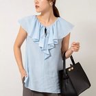 【ノーリーズソフィー/NOLLEY'S sophi】のシアーラッフルノースリーブブラウス 人気、トレンドファッション・服の通販 founy(ファニー) ファッション Fashion レディースファッション Ladies' Fashion Online トップス・カットソー Tops/Tshirt キャミソール / ノースリーブ No Sleeves シャツ/ブラウス Shirts/Blouses 2025年 2025 2025春夏・S/S Ss,Spring/Summer,2025 おすすめ Recommend インナー Inner ジャケット Jacket ラッフル Raffle リボン Ribbon thumbnail サックス|ID: prp329100004586554 ipo3291000000032522896