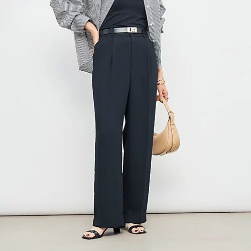 【ノーリーズ/NOLLEY'S】のウォッシャブルバックサテンセミワイドパンツ インテリア・キッズ・メンズ・レディースファッション・服の通販 founy(ファニー) 　ファッション　Fashion　レディースファッション　Ladies' Fashion Online　パンツ　Pants　バッグ　Bag　2025年　2025　2025-2026秋冬・A/W　Aw/Autumn/Winter/Fw/Fall/2025-2026　サテン　Satin　ワイド　Wide　吸水　Water Absorption　秋　Autumn/Fall　ブラック|ID: prp329100004586575 ipo3291000000032523150