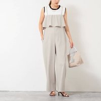 【ノーリーズソフィー/NOLLEY'S sophi】のウォッシャブルトリコットサロペット 人気、トレンドファッション・服の通販 founy(ファニー) ファッション Fashion レディースファッション WOMEN ワンピース Dress サロペット Salopette 2025年 2025 おすすめ Recommend ストレッチ Stretch フェミニン Feminine ラッフル Raffle ラップ Wrap 夏 Summer |ID:prp329100004586577