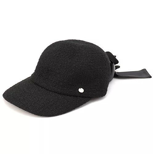 【ミュベール/MUVEIL】のローズコサージュキャップ インテリア・キッズ・メンズ・レディースファッション・服の通販 founy(ファニー) 　ファッション　Fashion　レディースファッション　Fashion for Women　2025年　2025　2025-2026秋冬・A/W　Autumn/Winter 2025–26 AW25–26　キャップ　Cap, Baseball Cap　ツイード　Twill, Twill Weave　デニム　Denim, Jeans Material　フェミニン　Feminine, Girly　リボン　Ribbon, Bow　black|ID: prp329100004586584 ipo3291000000032523267