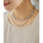 【スタイルデリ/STYLE DELI】のコントラスト2連チェーンネックレス シルバー|ID: prp329100004586586 ipo3291000000032523280
