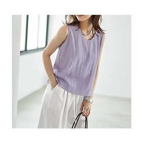 【スタイルデリ/STYLE DELI】 麻混タンクトップ型ブラウス人気、トレンドファッション・服の通販 founy(ファニー) ファッション Fashion レディースファッション Ladies' Fashion Online トップス・カットソー Tops/Tshirt シャツ/ブラウス Shirts/Blouses イエロー Yellow カーディガン Cardigan キャミソール Camisole シンプル Simple ジャケット Jacket スリット Slit タンク Tank デコルテ Decolletage 定番 Standard ノースリーブ No Sleeve バランス Balance パープル Purple フィット Fit ラウンド Round ラベンダー Lavender リゾート Resort 夏 Summer |ID:prp329100004586681