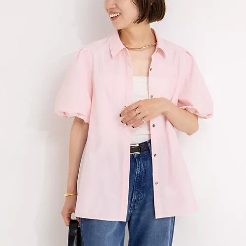 【ノーリーズソフィー/NOLLEY'S sophi】のバックペプラムバルーンスリーブブラウス インテリア・キッズ・メンズ・レディースファッション・服の通販 founy(ファニー) 　ファッション　Fashion　レディースファッション　Fashion for Women　トップス・カットソー　Cut & Sew Tops　シャツ・ブラウス・オフィスカジュアル　Elegant Blouses & Button-Ups　バッグ　Bags　2025年　2025　2025春夏・S/S　Spring/Summer 2025 SS25　おすすめ　Recommended / Our Picks　ブロード　Broadcloth, Fine Cotton　ペプラム　Peplum, Flared Hem　夏　Summer　ベビーピンク|ID: prp329100004586688 ipo3291000000033341725