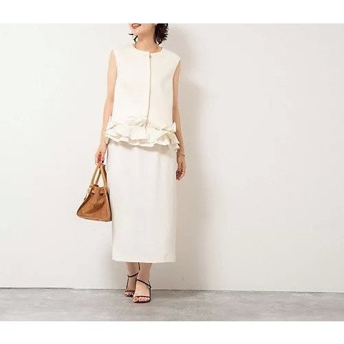 【ノーリーズソフィー/NOLLEY'S sophi】のマトラッセ裾フリルジレ 人気、トレンドファッション・服の通販 founy(ファニー) 　ファッション　Fashion　レディースファッション　Fashion for Women　アウター　Coat / Outerwear Collection　トップス・カットソー　Cut & Sew Tops　ベスト&ジレ / 重ね着スタイル　Vests & Gilets　2025年　2025　2025-2026秋冬・A/W　Autumn/Winter 2025–26 AW25–26　おすすめ　Recommended / Our Picks　タフタ　Taffeta, Structured Fabric　タンク　Tank Top, Sleeveless Top　フリル　Frill, Ruffle　エレガント 上品　Elegant　夏　Summer　A/W・秋冬　Autumn/Winter　other-2|ID: prp329100004586698 ipo3291000000033155398