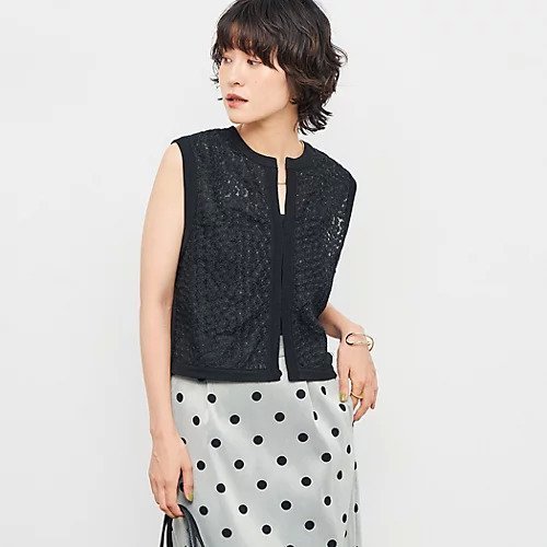 【ノーリーズ/NOLLEY'S】の《手洗い可能》フラワー刺繍生地ベスト 人気、トレンドファッション・服の通販 founy(ファニー) 　ファッション　Fashion　レディースファッション　Ladies' Fashion Online　アウター　Coat Outerwear　トップス・カットソー　Tops/Tshirt　ベスト/ジレ　Gilets/Vests　2025年　2025　2025-2026秋冬・A/W　Aw/Autumn/Winter/Fw/Fall/2025-2026　おすすめ　Recommend　カーディガン　Cardigan　シアー　Sheer　ショート　Short　フラワー　Flower　フロント　Front　ベスト　Vest　ボタニカル　Botanical　ワイド　Wide　秋　Autumn/Fall　 other-1|ID: prp329100004586699 ipo3291000000032524858