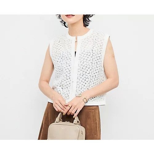 【ノーリーズ/NOLLEY'S】の《手洗い可能》フラワー刺繍生地ベスト インテリア・キッズ・メンズ・レディースファッション・服の通販 founy(ファニー) 　ファッション　Fashion　レディースファッション　Ladies' Fashion Online　アウター　Coat Outerwear　トップス・カットソー　Tops/Tshirt　ベスト/ジレ　Gilets/Vests　2025年　2025　2025-2026秋冬・A/W　Aw/Autumn/Winter/Fw/Fall/2025-2026　おすすめ　Recommend　カーディガン　Cardigan　シアー　Sheer　ショート　Short　フラワー　Flower　フロント　Front　ベスト　Vest　ボタニカル　Botanical　ワイド　Wide　秋　Autumn/Fall　オフホワイト|ID: prp329100004586699 ipo3291000000032524860