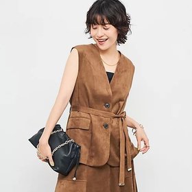 【ノーリーズ/NOLLEY'S】の《セットアップ対応》ストレッチスエードベルテッドジレ 人気、トレンドファッション・服の通販 founy(ファニー) ファッション Fashion レディースファッション Ladies' Fashion Online アウター Coat Outerwear トップス・カットソー Tops/Tshirt ベスト/ジレ Gilets/Vests 2025年 2025 2025-2026秋冬・A/W Aw/Autumn/Winter/Fw/Fall/2025-2026 おすすめ Recommend スエード Suede セットアップ Set Up トレンド Trend フラップ Flap ポケット Pocket 今季 This Season 秋 Autumn/Fall |ID:prp329100004586700