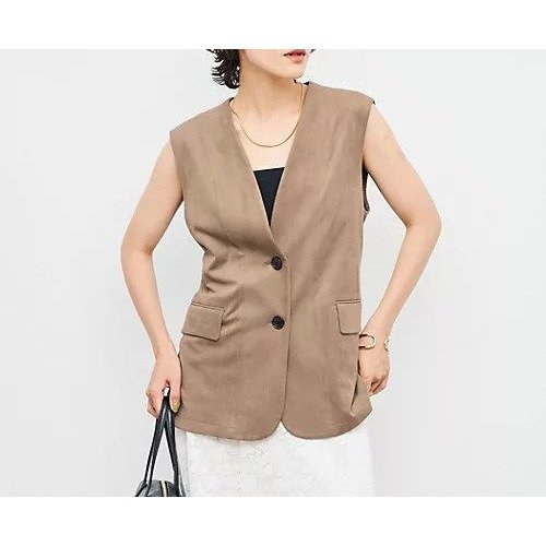 【ノーリーズ/NOLLEY'S】の《セットアップ対応》ストレッチスエードベルテッドジレ インテリア・キッズ・メンズ・レディースファッション・服の通販 founy(ファニー) 　ファッション　Fashion　レディースファッション　Ladies' Fashion Online　アウター　Coat Outerwear　トップス・カットソー　Tops/Tshirt　ベスト/ジレ　Gilets/Vests　2025年　2025　2025-2026秋冬・A/W　Aw/Autumn/Winter/Fw/Fall/2025-2026　おすすめ　Recommend　スエード　Suede　セットアップ　Set Up　トレンド　Trend　フラップ　Flap　ポケット　Pocket　今季　This Season　秋　Autumn/Fall　ブラウン|ID: prp329100004586700 ipo3291000000032524870
