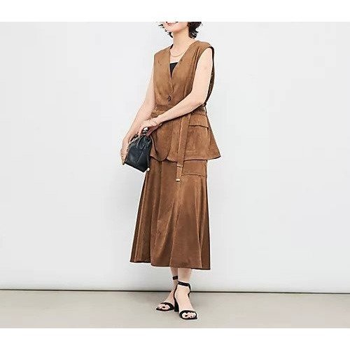 【ノーリーズ/NOLLEY'S】の《セットアップ対応》ウォッシャブルストレッチスエードフレアスカート 人気、トレンドファッション・服の通販 founy(ファニー) 　ファッション　Fashion　レディースファッション　Ladies' Fashion Online　セットアップ　Setup　スカート　Skirt　スカート　Skirt　Aライン/フレアスカート　Flared A-Line Skirts　2025年　2025　おすすめ　Recommend　スエード　Suede　セットアップ　Set Up　トレンド　Trend　フレア　Flare　ループ　Loop　今季　This Season　秋　Autumn/Fall　other-2|ID: prp329100004586708 ipo3291000000032525072