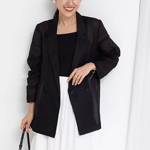 【ノーリーズ/NOLLEY'S】のウォッシャブルシアーラミーダブルジャケット インテリア・キッズ・メンズ・レディースファッション・服の通販 founy(ファニー) https://founy.com/ ファッション Fashion レディースファッション Fashion for Women アウター Coat / Outerwear Collection レディースジャケット・軽アウター Jackets 2025年 2025 2025春夏・S/S Spring/Summer 2025 SS25 エレガント 上品 Elegant ジャケット Jacket, Outerwear |ID: prp329100004586743 ipo3291000000032526455