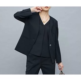 【ノーリーズソフィー/NOLLEY'S sophi】 《セットアップ対応》ウォッシャブルファンクショナルツイルノーカラージャケット人気、トレンドファッション・服の通販 founy(ファニー) ファッション Fashion レディースファッション Fashion for Women アウター Coat / Outerwear Collection レディースジャケット・軽アウター Jackets ノーカラージャケット / シンプル上品コーデ Collarless Jackets 2025年 2025 2025-2026秋冬・A/W Autumn/Winter 2025–26 AW25–26 ジャケット Jacket, Outerwear スリット Slit, Slit Detail スーツ Suit, Formalwear セットアップ Set-Up, Coordinated Outfit 吸水 Absorbent, Quick-Dry 夏 Summer 定番 Standard, Basic Item ビジネス 仕事 通勤 Business / Work / Commuting |ID:prp329100004586745