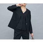 【ノーリーズソフィー/NOLLEY'S sophi】の《セットアップ対応》ウォッシャブルファンクショナルツイルノーカラージャケット ブラック|ID: prp329100004586745 ipo3291000000032526467