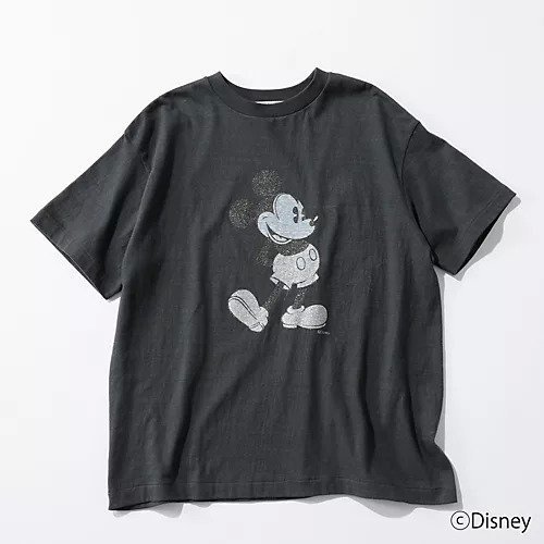 【アメリカーナ/Americana】の【洗える】Americana/Disney/ プリントTシャツ インテリア・キッズ・メンズ・レディースファッション・服の通販 founy(ファニー) 　ファッション　Fashion　レディースファッション　Ladies' Fashion Online　トップス・カットソー　Tops/Tshirt　シャツ/ブラウス　Shirts/Blouses　ロング / Tシャツ　T-Shirts　コンパクト　Compact　デニム　Denim　バランス　Balance　プリント　Print　ミックス　Mix　夏　Summer　定番　Standard　洗える　Washable　スミクロ|ID: prp329100004587594 ipo3291000000032535851