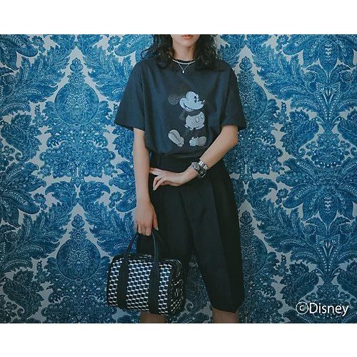 【アメリカーナ/Americana】の【洗える】Americana/Disney/ プリントTシャツ 人気、トレンドファッション・服の通販 founy(ファニー) 　ファッション　Fashion　レディースファッション　Fashion for Women　トップス・カットソー　Cut & Sew Tops　シャツ・ブラウス・オフィスカジュアル　Elegant Blouses & Button-Ups　ロングTシャツ・Tシャツ　Longline T-Shirts & Tees　コンパクト　Compact, Small Size　デニム　Denim, Jeans Material　バランス　Balance, Style Balance　フロント　Front, Front Design　プリント　Print, Printed Pattern　ミックス　Mix, Mixed Style　モノトーン　Monotone, Black and White　ラバー　Rubber, Rubber Sole　夏　Summer　定番　Standard, Basic Item　洗える　Machine Washable　other-3|ID: prp329100004587594 ipo3291000000034307418