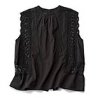 【ノーメント/normment】のCOTTON VOIL MANNY LACE N/S ブラック|ID:prp329100004587604