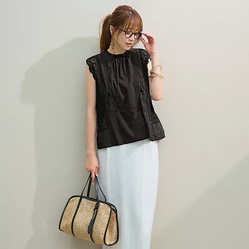 【ノーメント/normment】のCOTTON VOIL MANNY LACE N/S 人気、トレンドファッション・服の通販 founy(ファニー) 　ファッション　Fashion　レディースファッション　Ladies' Fashion Online　フロント　Front　レース　Race　ヴィンテージ　Vintage　夏　Summer　洗える　Washable　other-2|ID: prp329100004587604 ipo3291000000032535923