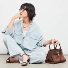【リエミラー/Rie Miller】の【RM denim】硫化染コーデュロイシャツジャケット サックス|ID:prp329100004587610