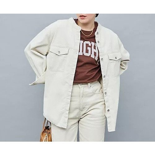 【リエミラー/Rie Miller】の【RM denim】硫化染コーデュロイシャツジャケット インテリア・キッズ・メンズ・レディースファッション・服の通販 founy(ファニー) 　ファッション　Fashion　レディースファッション　Ladies' Fashion Online　アウター　Coat Outerwear　ジャケット　Jackets　2025年　2025　おすすめ　Recommend　インナー　Inner　コーデュロイ　Corduroy　ストレッチ　Stretch　セットアップ　Set Up　パーカー　Hoodie　秋　Autumn/Fall　羽織　Haori　キナリ|ID: prp329100004587610 ipo3291000000032535960