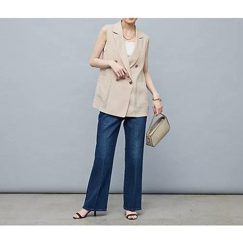 【ノーリーズ/NOLLEY'S】のリネン風シアージレ 人気、トレンドファッション・服の通販 founy(ファニー) 　ファッション　Fashion　レディースファッション　Ladies' Fashion Online　アウター　Coat Outerwear　トップス・カットソー　Tops/Tshirt　ベスト/ジレ　Gilets/Vests　2025年　2025　シアー　Sheer　リネン　Linen　夏　Summer　other-3|ID: prp329100004587625 ipo3291000000032536060
