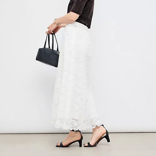 【ノーリーズ/NOLLEY'S】のウォッシャブルレースマーメイドスカート インテリア・キッズ・メンズ・レディースファッション・服の通販 founy(ファニー) 　ファッション　Fashion　レディースファッション　Ladies' Fashion Online　スカート　Skirt　2025年　2025　おすすめ　Recommend　スカラップ　Scalloped　マーメイド　Mermaid　レース　Race　ホワイト|ID: prp329100004587627 ipo3291000000032536070