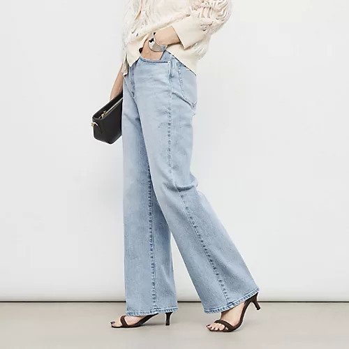 【リエミラー/Rie Miller】の【RM denim】センタープレスハイウエストパンツ インテリア・キッズ・メンズ・レディースファッション・服の通販 founy(ファニー) 　ファッション　Fashion　レディースファッション　Ladies' Fashion Online　パンツ　Pants　ヴィンテージ　Vintage　コーデュロイ　Corduroy　ショート　Short　ジャケット　Jacket　ストレッチ　Stretch　セットアップ　Set Up　センター　Center　トレンド　Trend　ポケット　Pocket　おすすめ　Recommend　2025年　2025　インディゴブルー|ID: prp329100004587630 ipo3291000000032536136