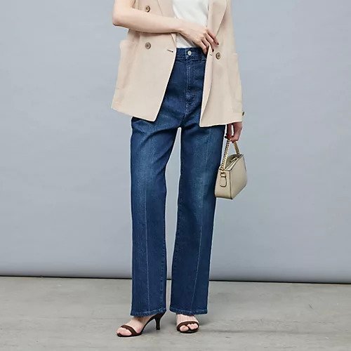 【リエミラー/Rie Miller】の【RM denim】センタープレスハイウエストパンツ インテリア・キッズ・メンズ・レディースファッション・服の通販 founy(ファニー) 　ファッション　Fashion　レディースファッション　Ladies' Fashion Online　パンツ　Pants　ヴィンテージ　Vintage　コーデュロイ　Corduroy　ショート　Short　ジャケット　Jacket　ストレッチ　Stretch　セットアップ　Set Up　センター　Center　トレンド　Trend　ポケット　Pocket　おすすめ　Recommend　2025年　2025　ブルー系その他7|ID: prp329100004587630 ipo3291000000032536137