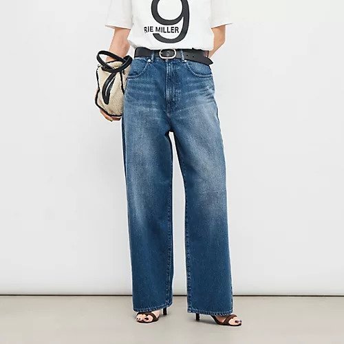 【リエミラー/Rie Miller】の【RM denim】ソフトルーズストレートデニム インテリア・キッズ・メンズ・レディースファッション・服の通販 founy(ファニー) 　ファッション　Fashion　レディースファッション　Ladies' Fashion Online　2025年　2025　おすすめ　Recommend　ストレッチ　Stretch　ストレート　Straight　デニム　Denim　ワイド　Wide　人気　Popularity　冬　Winter　インディゴブルー|ID: prp329100004587631 ipo3291000000032536148