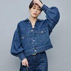 【リエミラー/Rie Miller】の【RM denim】袖ボリュームGジャン インディゴブルー|ID:prp329100004587633