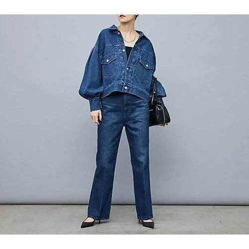 【リエミラー/Rie Miller】の【RM denim】袖ボリュームGジャン 人気、トレンドファッション・服の通販 founy(ファニー) 　ファッション　Fashion　レディースファッション　Ladies' Fashion Online　アウター　Coat Outerwear　2025年　2025　おすすめ　Recommend　ショート　Short　ストレッチ　Stretch　人気　Popularity　冬　Winter　other-2|ID: prp329100004587633 ipo3291000000032536164