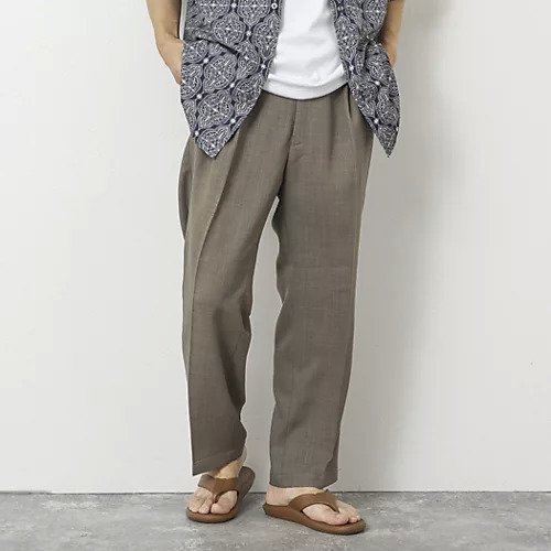 【ノーリーズ グッドマン/NOLLEY'S goodman / MEN】の《Reflax》吸水速乾 アンチピリング ワンタックイージーPT インテリア・キッズ・メンズ・レディースファッション・服の通販 founy(ファニー) 　ファッション　Fashion　メンズファッション　Men's Style Online　スニーカー　Sneakers　フロント　Front　リネン　Linen　リラックス　Relax　吸水　Water Absorption　ベージュ|ID: prp329100004587637 ipo3291000000032536186