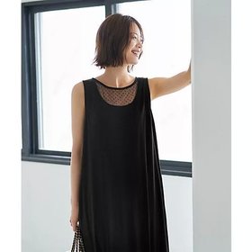 【スタイルデリ/STYLE DELI】 デコルテがシアーなドット柄カットソーワンピース人気、トレンドファッション・服の通販 founy(ファニー) ファッション Fashion レディースファッション Ladies' Fashion Online ワンピース Dress くるぶし Ankle カットソー Cut And Sew カーディガン Cardigan シアー Sheer シンプル Simple ジャケット Jacket スリット Slit チュール Tulle デコルテ Decolletage デニム Denim ドット Dot 定番 Standard なめらか Smooth ノースリーブ No Sleeve ブルゾン Blouson ポケット Pocket マキシ Maxi ラウンド Round 夏 Summer |ID:prp329100004587659