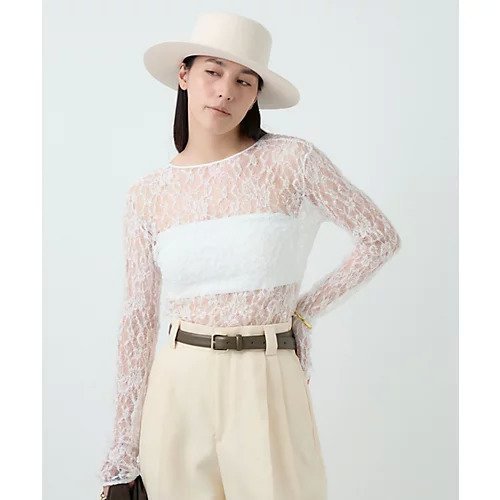 【カオス/Chaos】のグラスレースプルオーバー 人気、トレンドファッション・服の通販 founy(ファニー) 　ファッション　Fashion　レディースファッション　Fashion for Women　トップス・カットソー　Cut & Sew Tops　カジュアルプルオーバー・ニットトップス　Pullovers & Knit Tops / Casual Pullovers　インナー　Innerwear　コンパクト　Compact, Small Size　ジャケット　Jacket, Outerwear　レース　Lace, Lace Fabric　 other-1|ID: prp329100004588514 ipo3291000000035678445