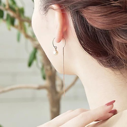 【フィービィー/phoebe】のノーブルパールフープアメリカンピアス ローズゴールド 人気、トレンドファッション・服の通販 founy(ファニー) 　ファッション　Fashion　レディースファッション　Ladies' Fashion Online　アメリカン　American　チェーン　Chain　パール　Pearl　フープ　Hoop　ロング　Long　ローズ　Rose　other-3|ID: prp329100004589599 ipo3291000000032562355