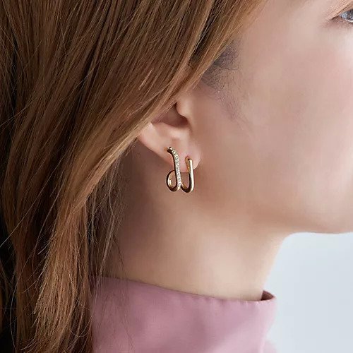 【フィービィー/phoebe】のダブルライングリッタービジューピアス ゴールド 人気、トレンドファッション・服の通販 founy(ファニー) 　ファッション　Fashion　レディースファッション　Ladies' Fashion Online　エレガント 上品　Elegant　ビジュー　Bijou　メタル　Metal　other-3|ID: prp329100004589603 ipo3291000000032562371