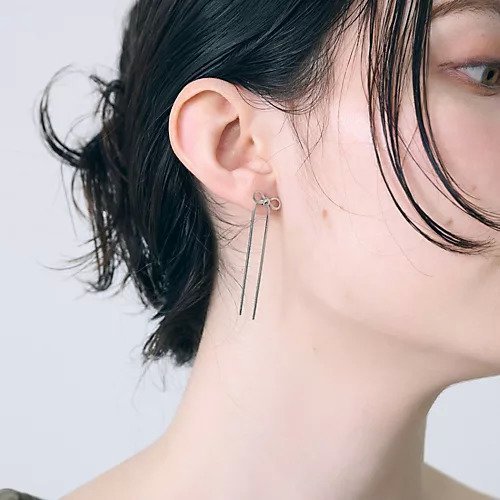 【フィービィー/phoebe】のスウェイリボンチェーンピアス シルバー 人気、トレンドファッション・服の通販 founy(ファニー) 　ファッション　Fashion　レディースファッション　Ladies' Fashion Online　おすすめ　Recommend　シルバー　Silver　スリム　Slim　チェーン　Chain　メタル　Metal　モチーフ　Motif　ロマンティック　Romantic　入学式　Entrance Ceremony　卒業式　Graduation Ceremony　結婚式　Wedding Ceremony　 other-1|ID: prp329100004589606 ipo3291000000032562380