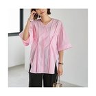 【スタイルデリ/STYLE DELI】の【LUXE】形が変わるシャツ生地プルオーバー ピンク|ID: prp329100004590586 ipo3291000000032573541