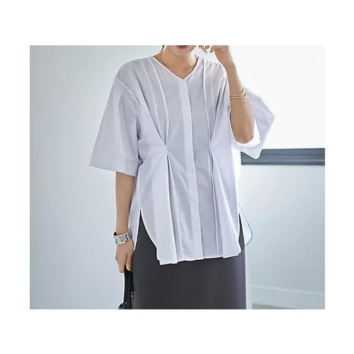 【スタイルデリ/STYLE DELI】の【LUXE】形が変わるシャツ生地プルオーバー インテリア・キッズ・メンズ・レディースファッション・服の通販 founy(ファニー) https://founy.com/ ファッション Fashion レディースファッション Ladies' Fashion Online トップス・カットソー Tops/Tshirt シャツ/ブラウス Shirts/Blouses プルオーバー Pullover ギャザー Gather 今季 This Season ショルダー Shoulder ストレート Straight スリット Slit スリーブ Sleeve ドロップ Drop バランス Balance パール Pearl フレア Flare フロント Front ポケット Pocket 無地 Plain Color ワイド Wide 夏 Summer |ID: prp329100004590586 ipo3291000000032573542