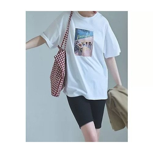 【マージュール/marjour】のPOSTCARD PHOTO TEE 人気、トレンドファッション・服の通販 founy(ファニー) 　ファッション　Fashion　レディースファッション　Ladies' Fashion Online　インナー　Inner　グラス　Glass　グラフィック　Graphic　ショート　Short　ジャケット　Jacket　ストレッチ　Stretch　デニム　Denim　パウダー　Powder　プリント　Print　ポケット　Pocket　リゾート　Resort　リラックス　Relax　夏　Summer　 other-1|ID: prp329100004590587 ipo3291000000032573545