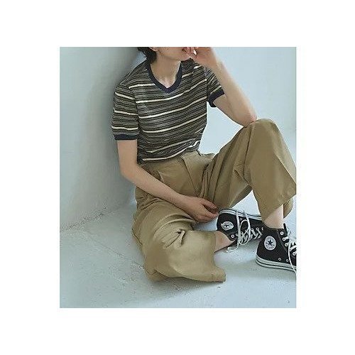 【マージュール/marjour】のRINGER BORDER TEE 人気、トレンドファッション・服の通販 founy(ファニー) 　ファッション　Fashion　レディースファッション　Ladies' Fashion Online　ストレッチ　Stretch　デニム　Denim　バランス　Balance　ベーシック　Basic　ボーダー　Border　ポケット　Pocket　ロング　Long　other-2|ID: prp329100004590588 ipo3291000000032573552