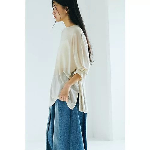 【マージュール/marjour】のSHEER OVER TEE 人気、トレンドファッション・服の通販 founy(ファニー) 　ファッション　Fashion　レディースファッション　Ladies' Fashion Online　インナー　Inner　キャミ　Cami　シアー　Sheer　ストレッチ　Stretch　とろみ　Thickness　タンク　Tank　ボトム　Bottom　ポケット　Pocket　半袖　Short Sleeve　夏　Summer　other-3|ID: prp329100004590590 ipo3291000000032573567