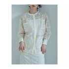 【マージュール/marjour】のLACE COMBINATION SHEER SHIRT OFFWHITE|ID:prp329100004590591